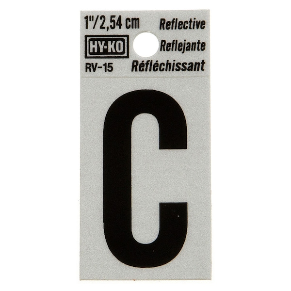Hy-Ko 1.25In Reflective Letter C, 10PK B00376 - main